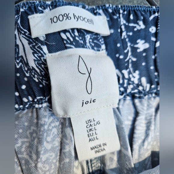 Joie blue patterned lyocell pants - Picture 3 of 4